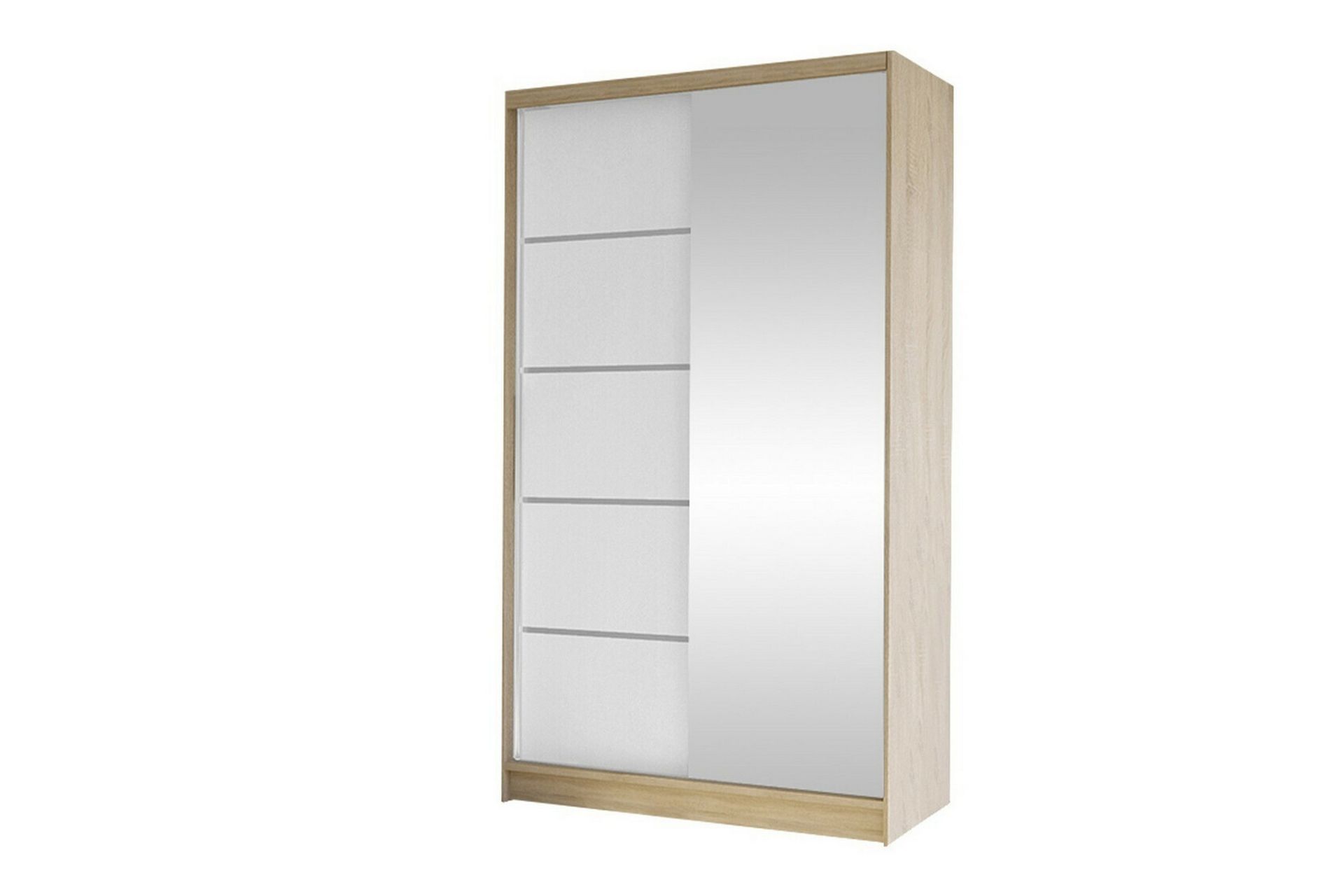 Glenmore Garderobe m. Speil - Hvid - Oppbevaring - Klesoppbevaring - Garderober & garderobesystem
