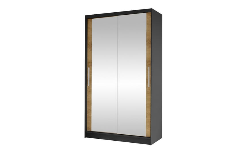 Glenmore Garderobe m. Speil - Svart - Oppbevaring - Klesoppbevaring - Garderober & garderobesystem
