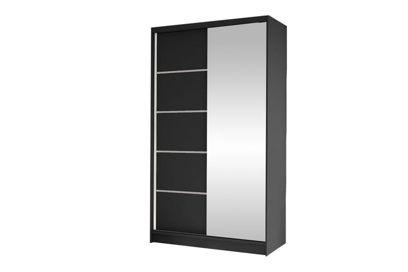 Glenmore Garderobe m. Speil - Svart - Oppbevaring - Klesoppbevaring - Garderober & garderobesystem