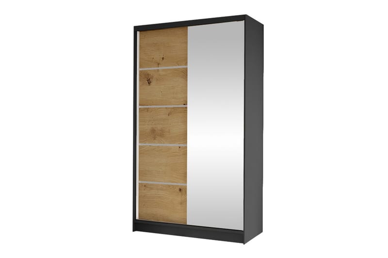Glenmore Garderobe m. Speil - Svart - Oppbevaring - Klesoppbevaring - Garderober & garderobesystem