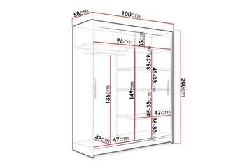 Glenmore Garderobe - Svart - Oppbevaring - Klesoppbevaring - Garderober & garderobesystem