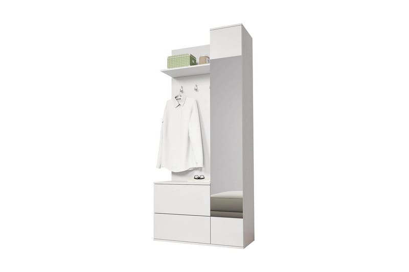 Green Garderobe 90x34x195 cm - Oppbevaring - Klesoppbevaring - Garderober & garderobesystem