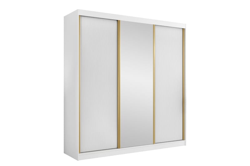 Gudelia Garderobe 200x216 cm - Blå - Oppbevaring - Klesoppbevaring - Garderober & garderobesystem