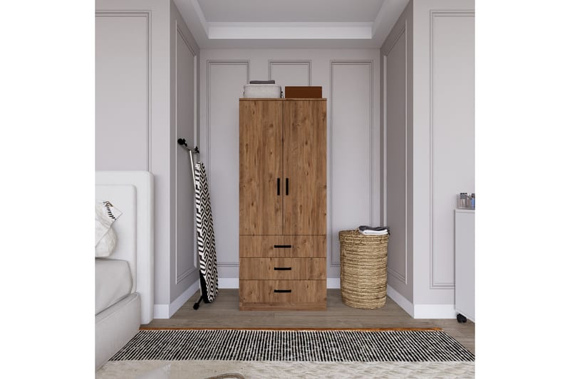 Haaken Garderobe 60x174,8 cm - Brun - Oppbevaring - Klesoppbevaring - Garderober & garderobesystem