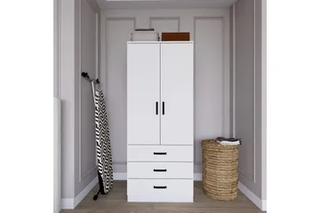 Haaken Garderobe 60x174,8 cm - Matt hvit - Oppbevaring - Klesoppbevaring - Garderober & garderobesystem