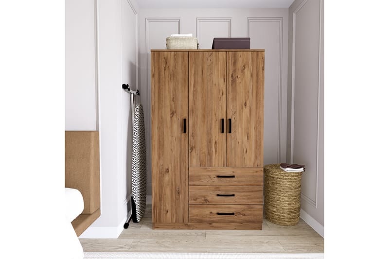 Haaken Garderobe 90x174,8 cm - Brun - Oppbevaring - Klesoppbevaring - Garderober & garderobesystem