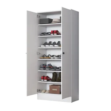 Hallstativ Wallxpert Cleo hylle (80 x 182,8 x 37,5 cm) Hvit - Hvit - Oppbevaring - Klesoppbevaring - Garderober & garderobesystem - Garderobeskap & klesskap