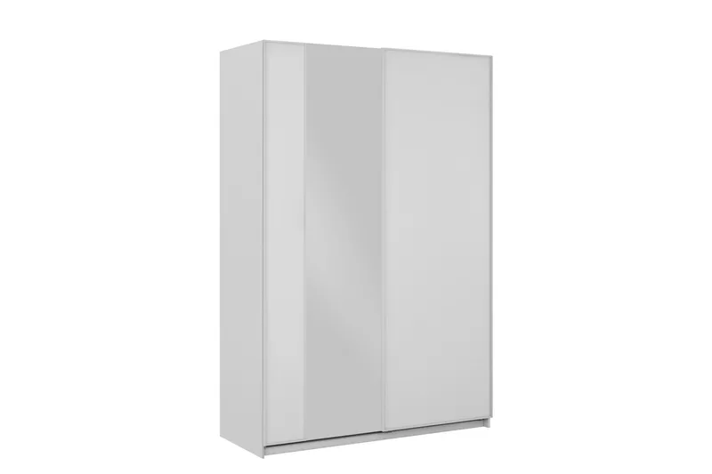 Haruna Garderobeskap med Speil 150x235 cm - Hvit - Oppbevaring - Klesoppbevaring - Garderober & garderobesystem