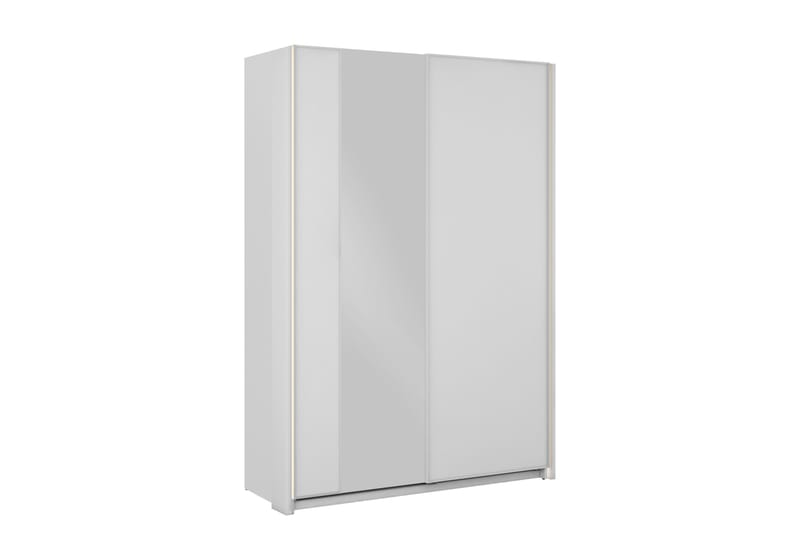 Haruna Garderobeskap med Speil 150x235 cm - Hvit - Oppbevaring - Klesoppbevaring - Garderober & garderobesystem