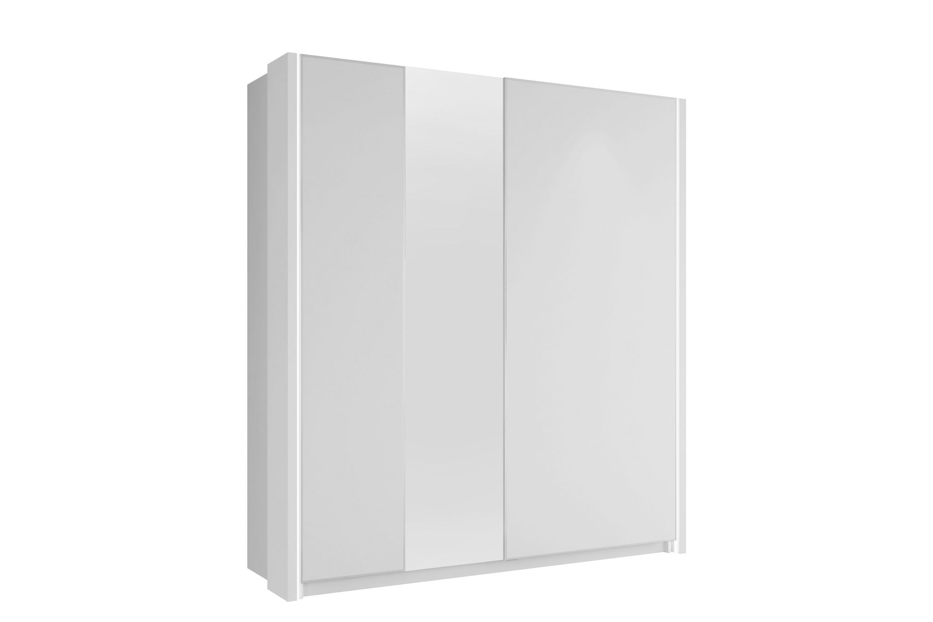 Haruna Garderobeskap med Speil 200x235 cm - Hvit - Oppbevaring - Klesoppbevaring - Garderober & garderobesystem