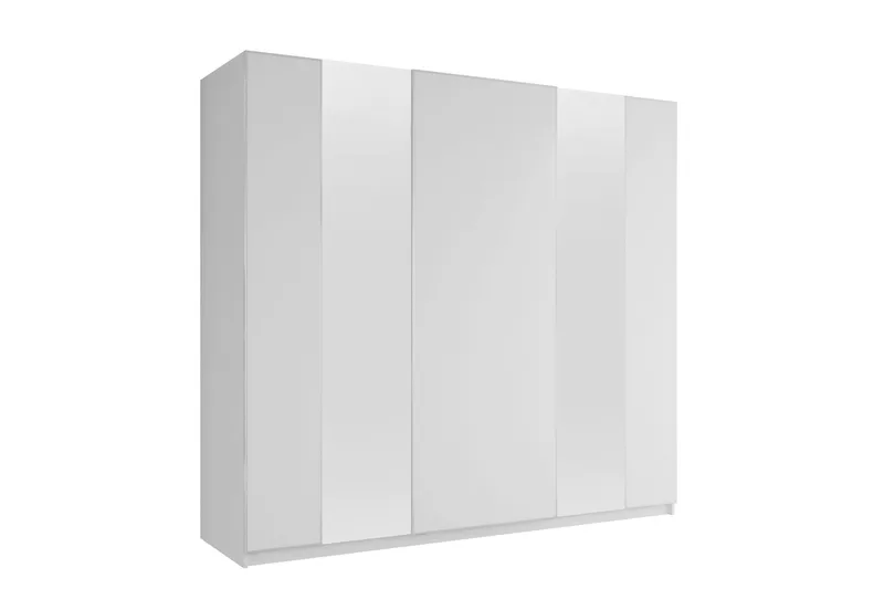 Haruna Garderobeskap med Speil 250x235 cm - Hvit - Oppbevaring - Klesoppbevaring - Garderober & garderobesystem