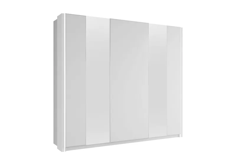 Haruna Garderobeskap med Speil 250x235 cm - Hvit - Oppbevaring - Klesoppbevaring - Garderober & garderobesystem