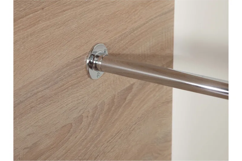 Harvinder Garderob med Speil 120x205 cm - Beige - Oppbevaring - Klesoppbevaring - Garderober & garderobesystem