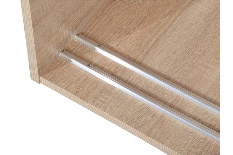 Harvinder Garderob med Speil 120x205 cm - Beige - Oppbevaring - Klesoppbevaring - Garderober & garderobesystem