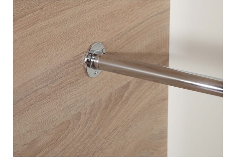 Harvinder Garderob med Speil 120x205 cm - Beige - Oppbevaring - Klesoppbevaring - Garderober & garderobesystem