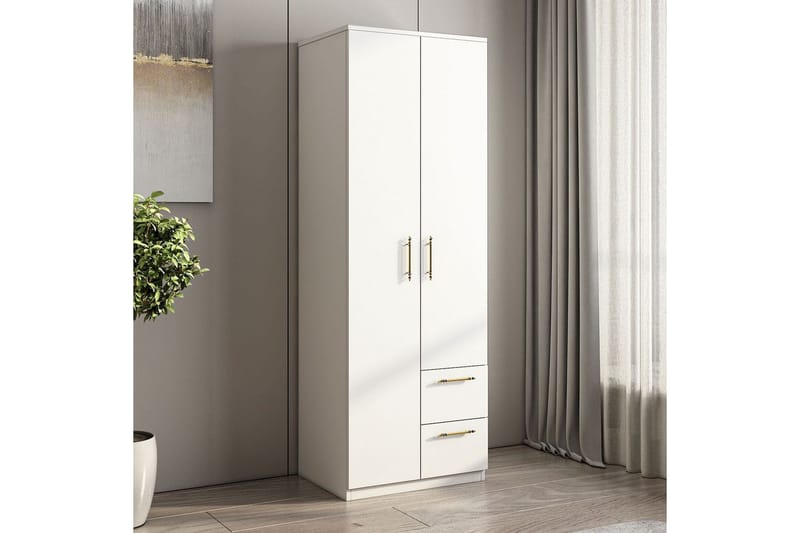 Hearst Garderobesskåp 60x171,8 cm - Hvit - Oppbevaring - Klesoppbevaring - Garderober & garderobesystem