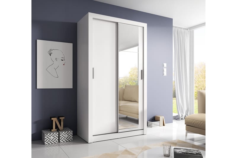 Henja Garderobe - Hvit - Oppbevaring - Klesoppbevaring - Garderober & garderobesystem