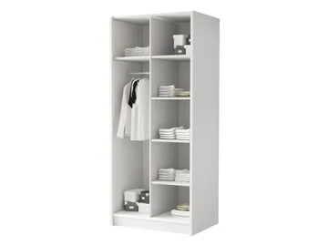 Herrljunga Garderob 100x215 cm - Brun/Svart - Oppbevaring - Klesoppbevaring - Garderober & garderobesystem