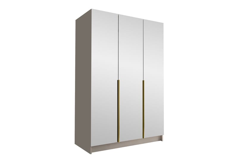 Herrljunga Garderob med Speil 150 cm, Kashmir/Gull