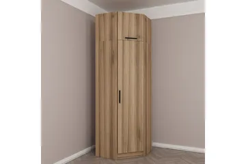 Fruitland Hjørnegarderobe 74 cm - Eik - Oppbevaring - Klesoppbevaring - Garderober & garderobesystem - Hjørnegarderobe
