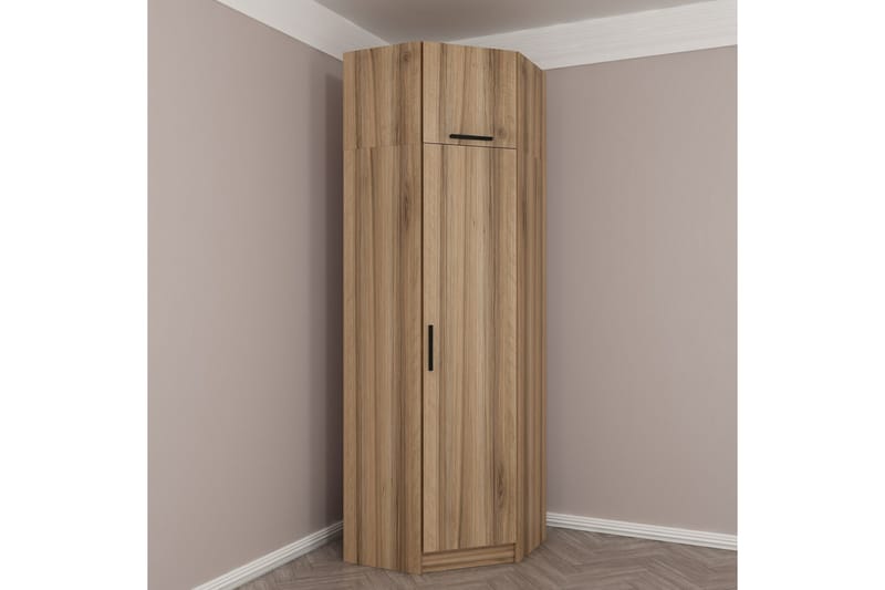 Fruitland Hjørnegarderobe 74 cm - Eik - Oppbevaring - Klesoppbevaring - Garderober & garderobesystem - Hjørnegarderobe