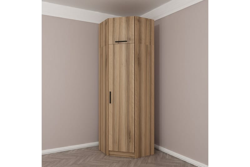 Fruitland Hjørnegarderobe 74 cm - Eik - Oppbevaring - Klesoppbevaring - Garderober & garderobesystem - Hjørnegarderobe