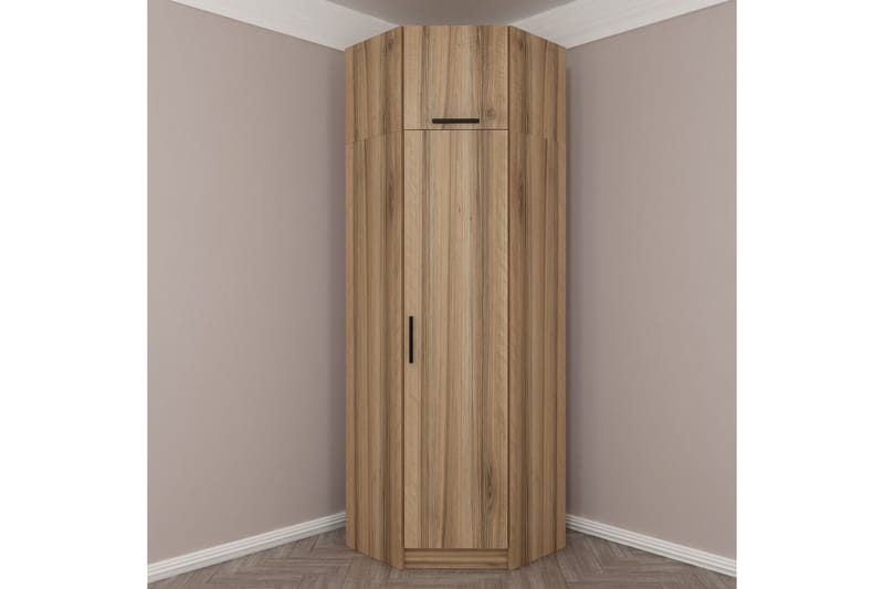 Fruitland Hjørnegarderobe 74 cm - Eik - Oppbevaring - Klesoppbevaring - Garderober & garderobesystem - Hjørnegarderobe