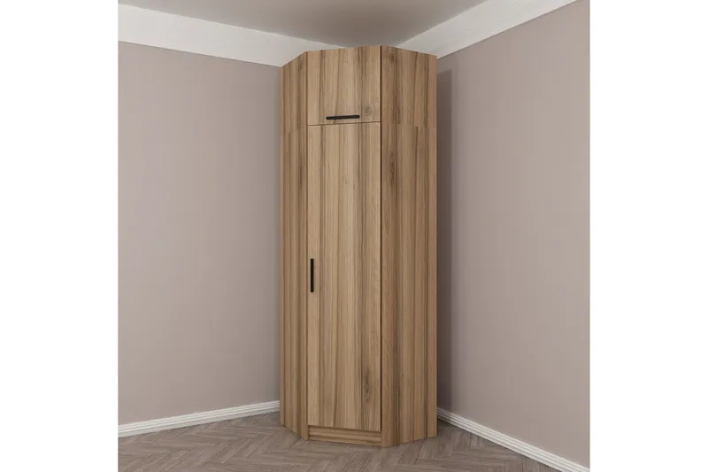 Fruitland Hjørnegarderobe 74 cm - Eik - Oppbevaring - Klesoppbevaring - Garderober & garderobesystem - Hjørnegarderobe