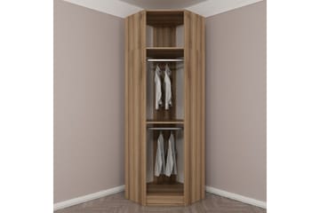 Fruitland Hjørnegarderobe 74 cm - Eik/Antrasitt - Oppbevaring - Klesoppbevaring - Garderober & garderobesystem - Hjørnegarderobe