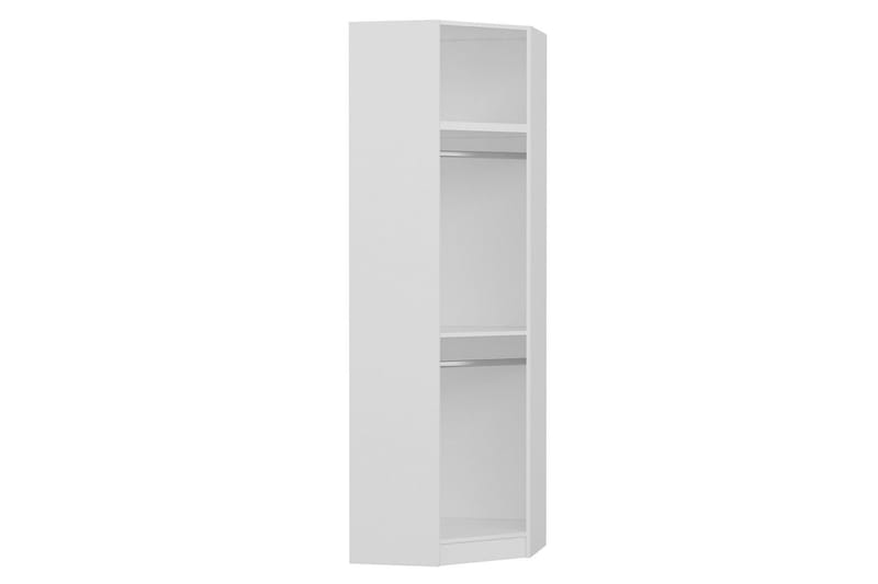 Fruitland Hjørnegarderobe 74 cm - Hvit - Oppbevaring - Klesoppbevaring - Garderober & garderobesystem - Hjørnegarderobe