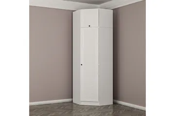Fruitland Hjørnegarderobe 74 cm - Hvit - Oppbevaring - Klesoppbevaring - Garderober & garderobesystem - Hjørnegarderobe