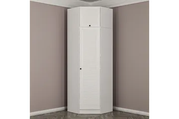 Fruitland Hjørnegarderobe 74 cm - Hvit - Oppbevaring - Klesoppbevaring - Garderober & garderobesystem - Hjørnegarderobe
