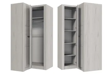 Indianapolis Garderobe 106x58x192 cm - Oppbevaring - Klesoppbevaring - Garderober & garderobesystem - Hjørnegarderobe