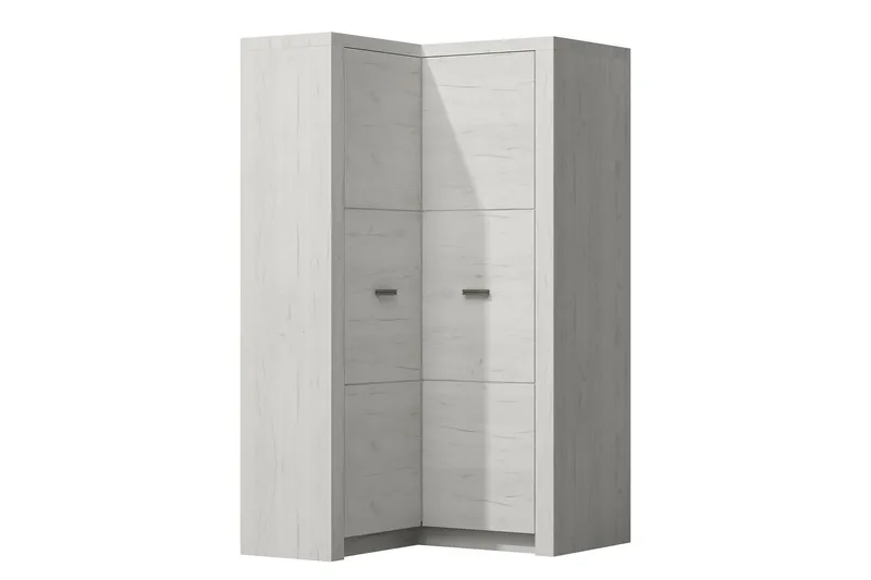 Indianapolis Garderobe 106x58x192 cm - Oppbevaring - Klesoppbevaring - Garderober & garderobesystem - Hjørnegarderobe