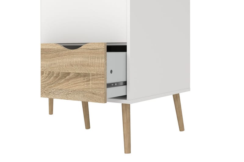 Hostafranc Garderobeskap 98,7x200,1 cm - Hvit - Oppbevaring - Klesoppbevaring - Garderober & garderobesystem - Garderobeskap & klesskap