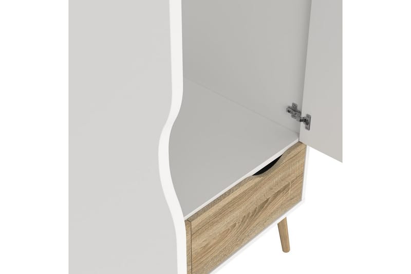 Hostafranc Garderobeskap 98,7x200,1 cm - Hvit - Oppbevaring - Klesoppbevaring - Garderober & garderobesystem - Garderobeskap & klesskap