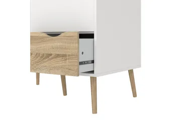 Hostafranc Garderobeskap 98,7x200,1 cm - Hvit - Oppbevaring - Klesoppbevaring - Garderober & garderobesystem - Garderobeskap & klesskap
