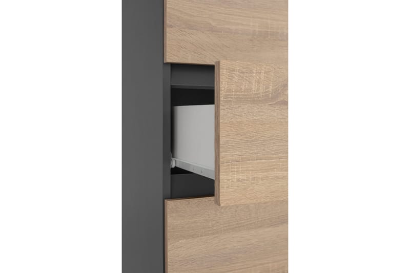 Hudnall Garderobe 38x35 cm Høy - Antrasitt/Hvit - Garderober & garderobesystem - Garderobeskap & klesskap