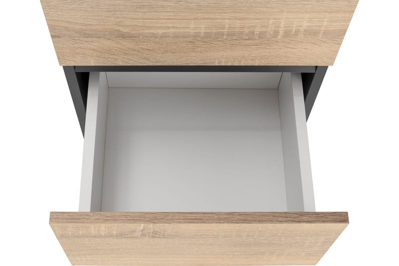 Hudnall Garderobe 38x35 cm Høy - Antrasitt/Hvit - Oppbevaring - Klesoppbevaring - Garderober & garderobesystem
