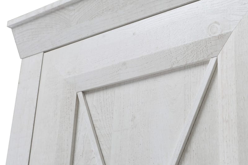 Hurlston Garderobe 255 cm - Hvit - Oppbevaring - Klesoppbevaring - Garderober & garderobesystem