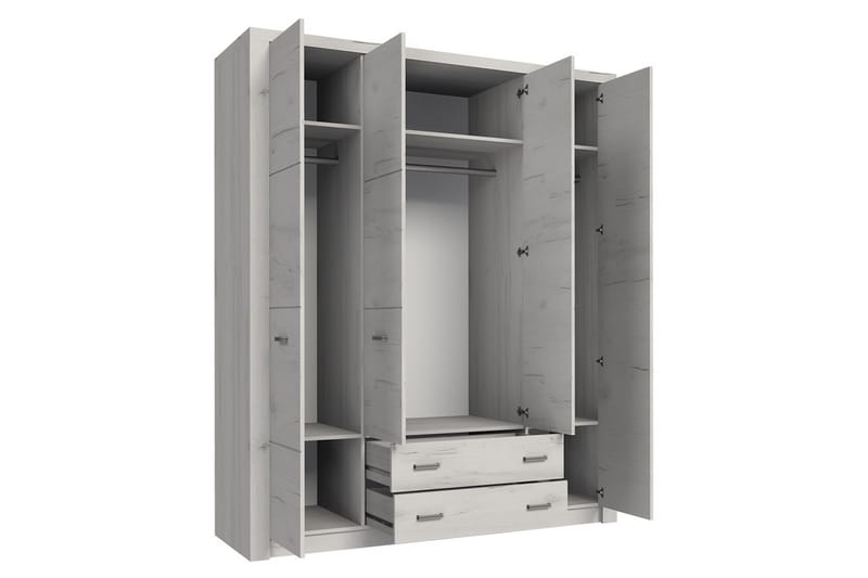 Indianapolis Garderobe 178x58x214 cm - Oppbevaring - Klesoppbevaring - Garderober & garderobesystem