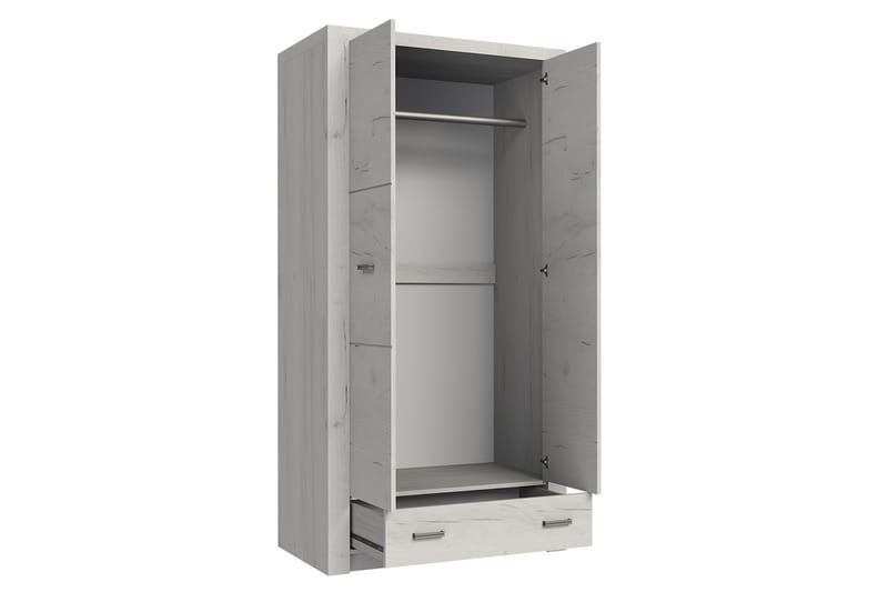 Indianapolis Garderobe 96x58x192 cm - Oppbevaring - Klesoppbevaring - Garderober & garderobesystem