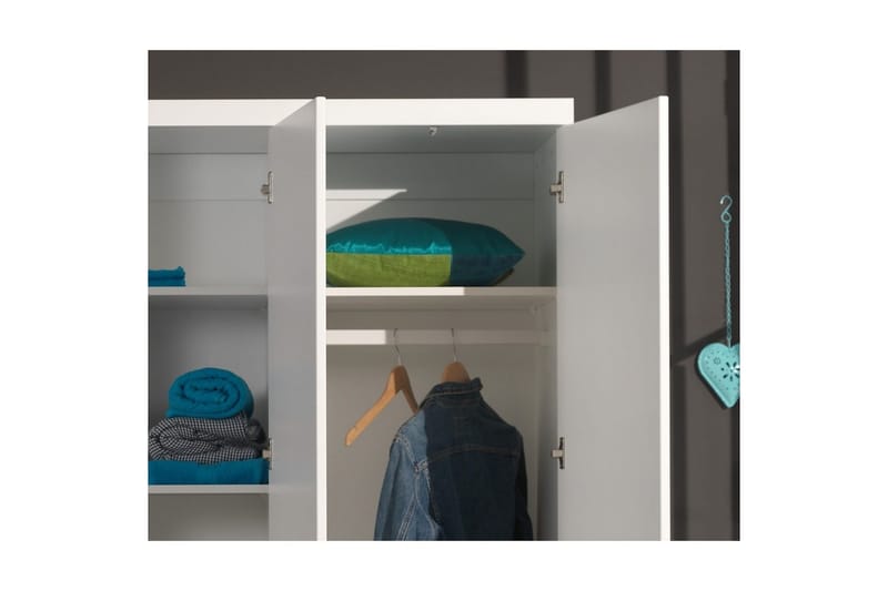 Ekstra hengerail for 3-dørs garderobe Lara - Oppbevaring - Klesoppbevaring - Garderober & garderobesystem - Innredning garderobe - Klesstang