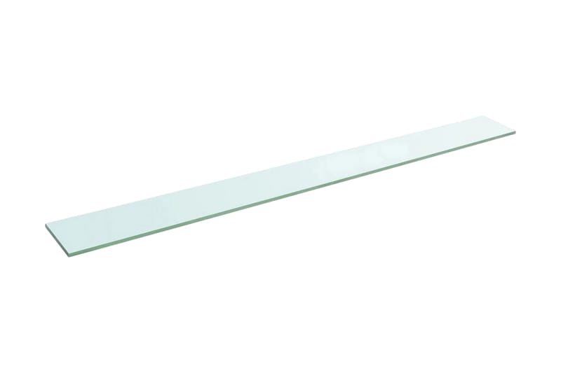 Hyllepanel klart glass 110x12 cm - Hylleplan til garderobe - Hylleplan & hyllekonsoll