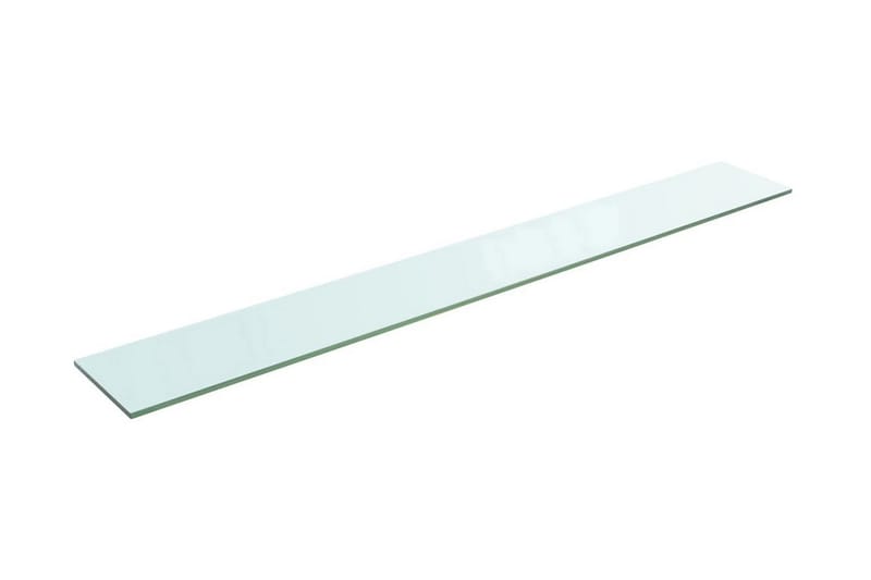 Hyllepanel klart glass 110x15 cm - Hylleplan til garderobe - Hylleplan & hyllekonsoll