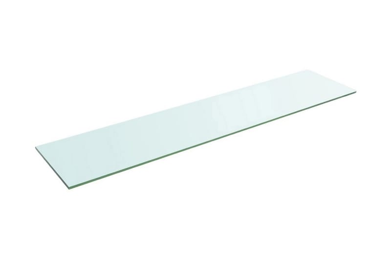 Hyllepanel klart glass 110x25 cm - Hylleplan til garderobe - Hylleplan & hyllekonsoll