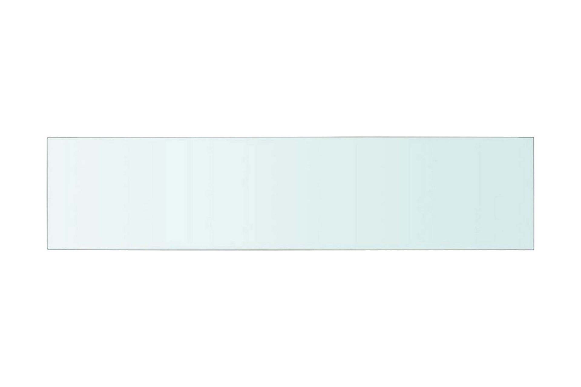 Hyllepanel klart glass 110x25 cm - Oppbevaring - Klesoppbevaring - Garderober & garderobesystem - Innredning garderobe - Hylleplan til garderobe