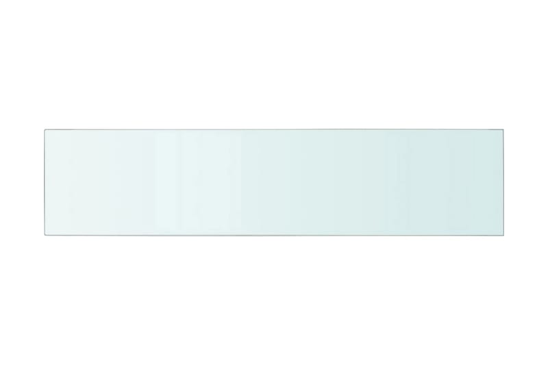 Hyllepanel klart glass 110x25 cm - Oppbevaring - Klesoppbevaring - Garderober & garderobesystem - Innredning garderobe - Hylleplan til garderobe