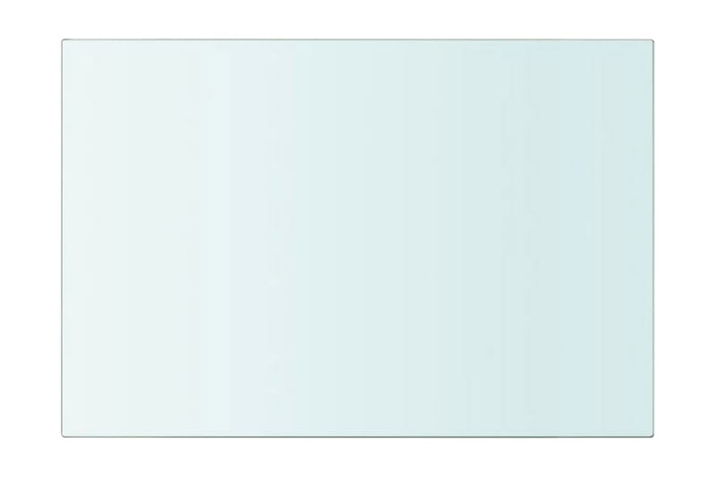 Hyllepanel klart glass 30x20 cm - Hylleplan til garderobe - Hylleplan & hyllekonsoll