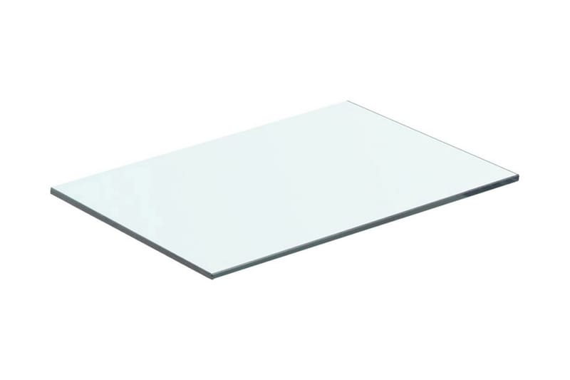 Hyllepanel klart glass 40x20 cm - Hylleplan & hyllekonsoll - Hylleplan til garderobe